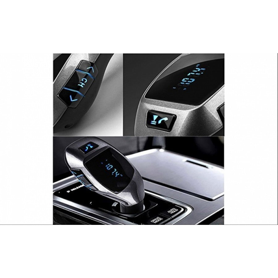 Car Kit Auto Bluetooth cu functie de modulator FM, model X6