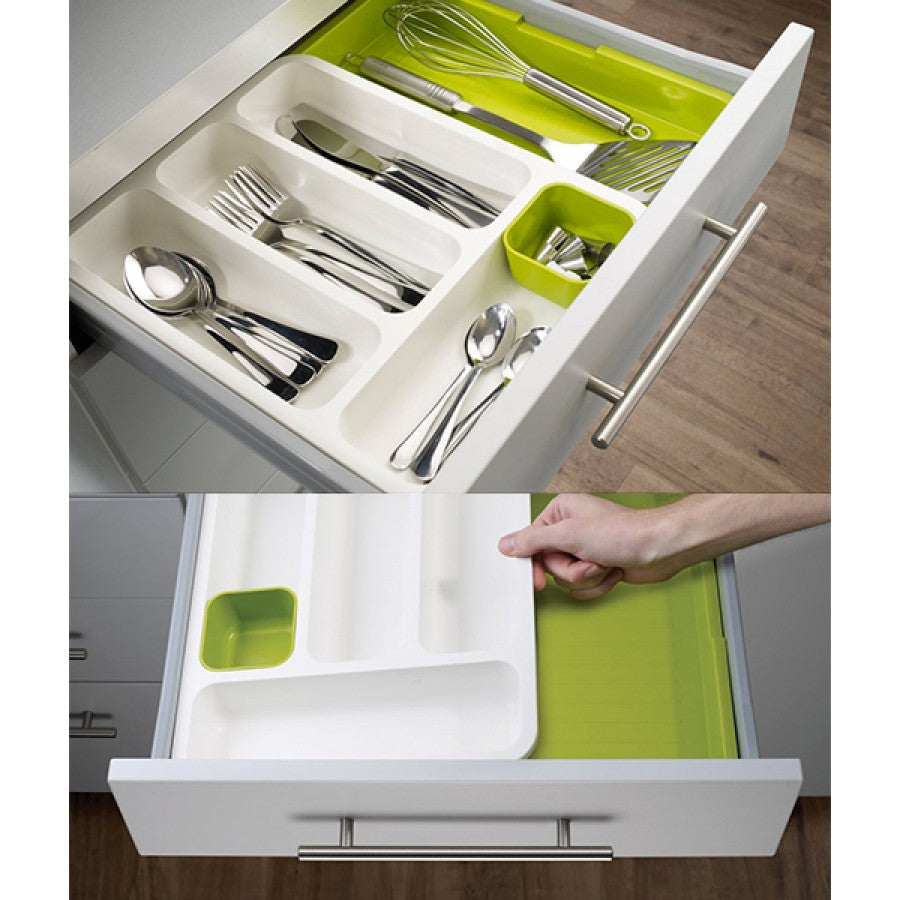 Organizator extensibil de tacamuri pentru sertar