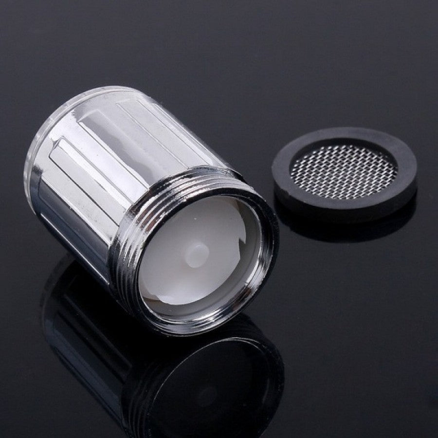 set 2x Cap de robinet cu led multicolor