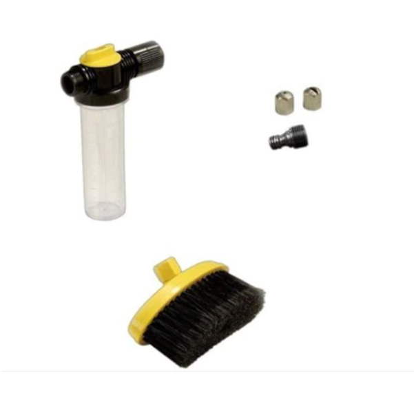 Aparat de spalat cu presiune cu rezervor detergent si perie rotativa