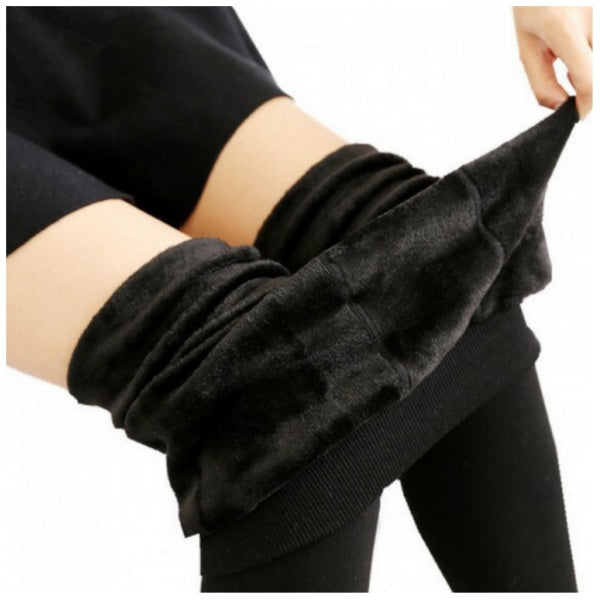 Set 2 perechi colanti IMBLANITI simpli, caldurosi, marime universala, NEGRU