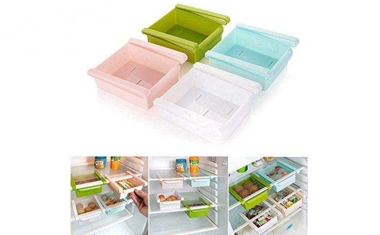 Set 4 cutii depozitare pentru frigider