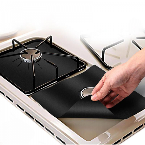 Set 4 folii de protectie aragaz, teflon, lavabile, reutilizabile