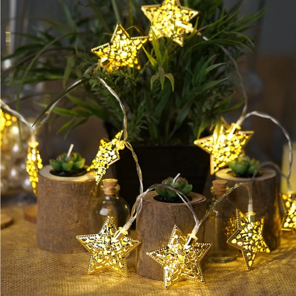 Instalatie craciun interconectabila : Stele aurii