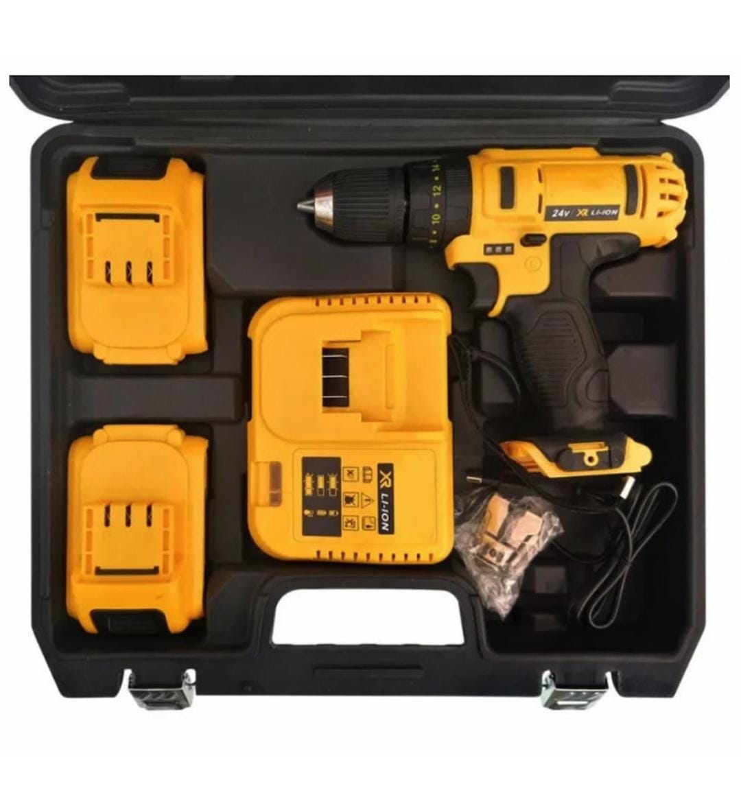 Masina de gaurit si insurubat cu 2 acumulatori si incarcator + 30 acesorii