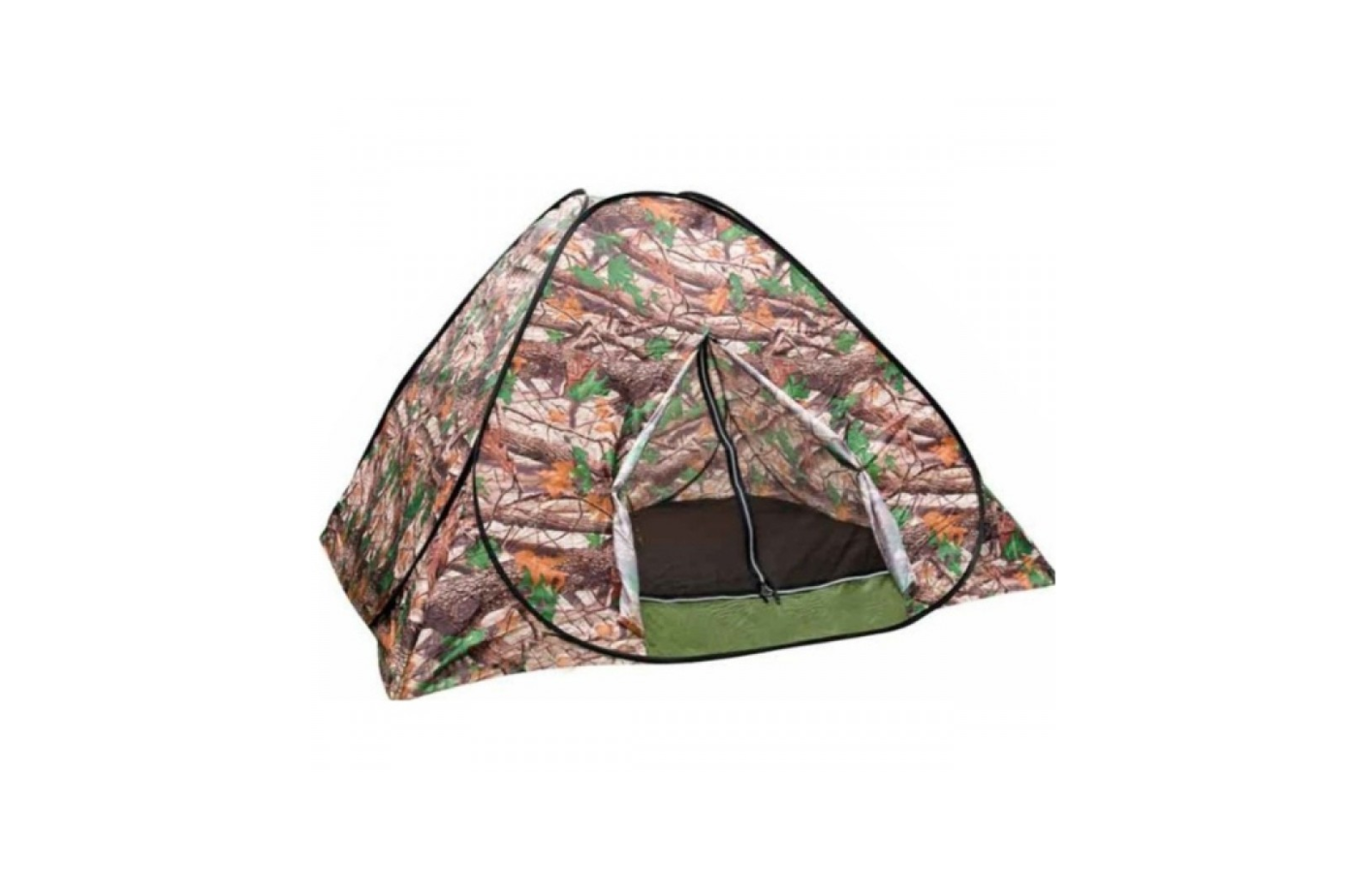 Cort cu montare rapida, 3 persoane, camuflaj maro 250 x 250x 160 cm