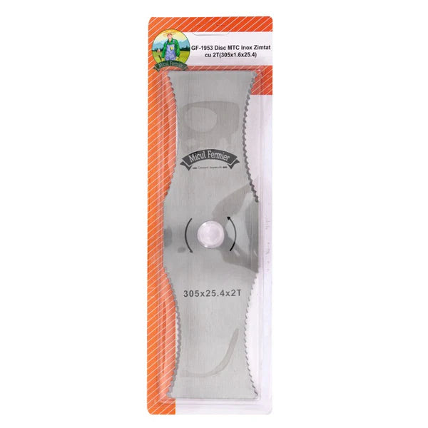 Disc Inox Zimtat pentru motocoasa (trimmer), 305x1.6x25.4x2T