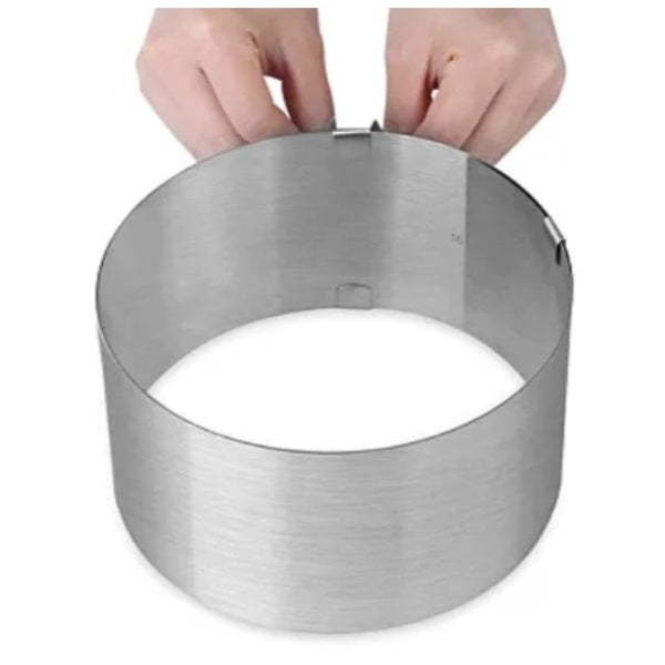 Forma reglabila pentru tort 16-30 cm din inox, inaltime 12 cm