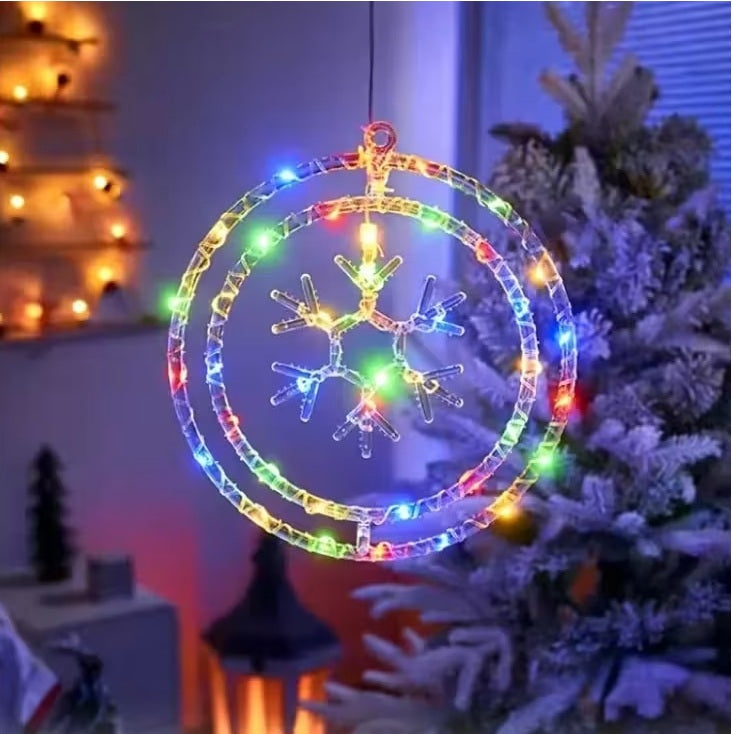 Ornament luminos model fulg, 40 x 40 cm, multicolor, 220V