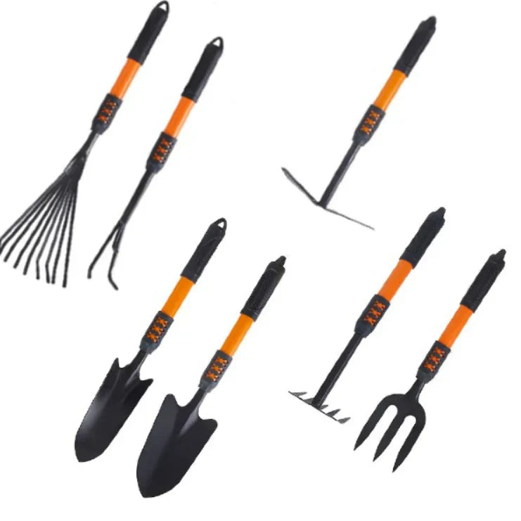 Set 7 Unelte pentru Gradina + Manusi cu gheare pentru gradinarit