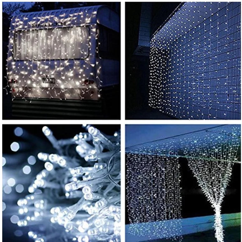 Instalatie sarbatori tip perdea - 9 m X 1 m, 320LED, diverse culori