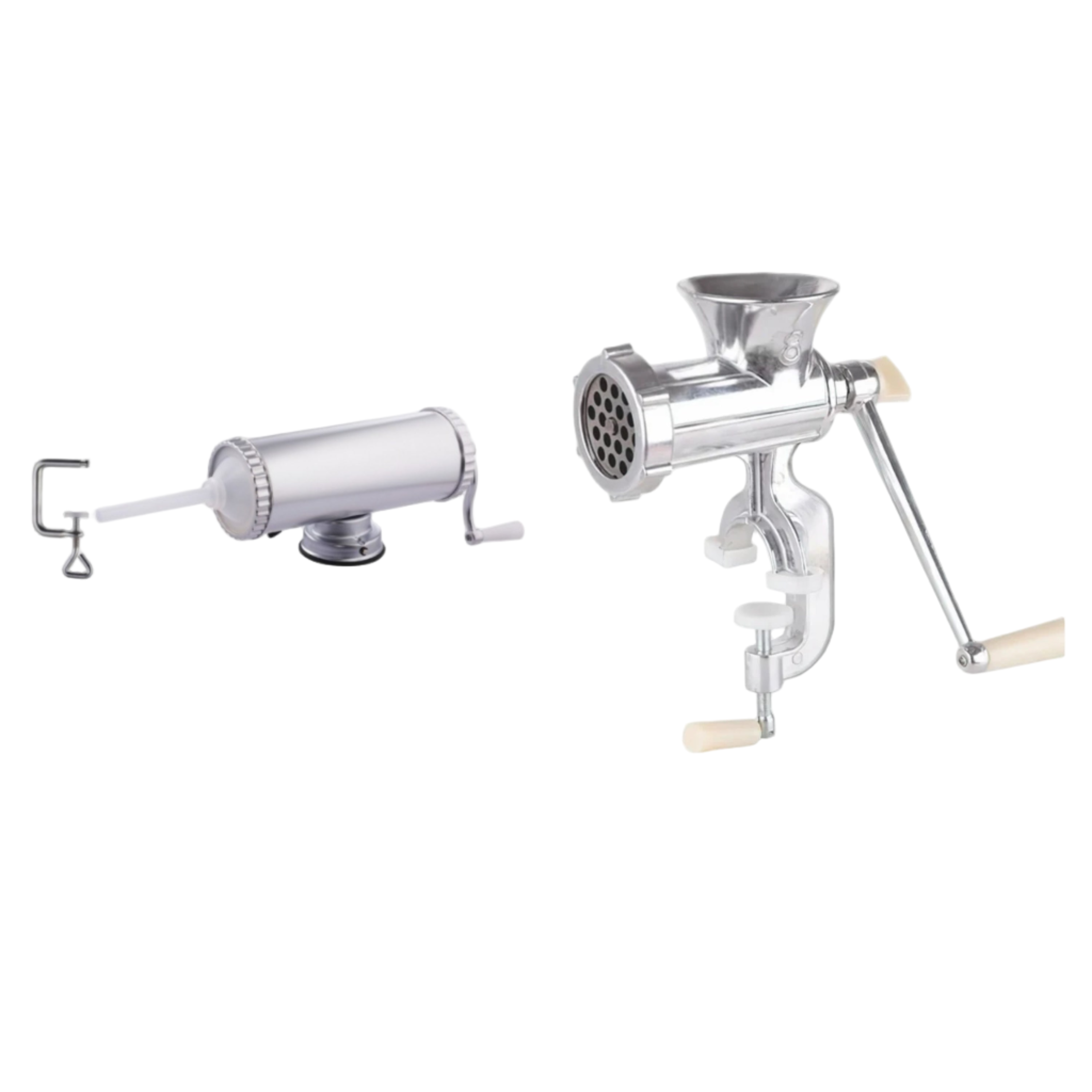 Masina de umplut carnati capacitate 2.5 kg + Masina manuala de tocat carne