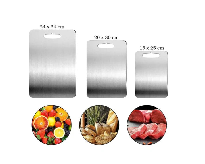 Set 3 tocatoare din otel inoxidabil 15x24, 20x30, 24x34 cm