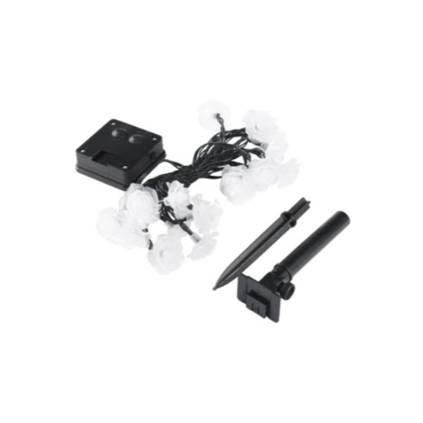 Instalatie solara 50 led model trandafir, multicolor