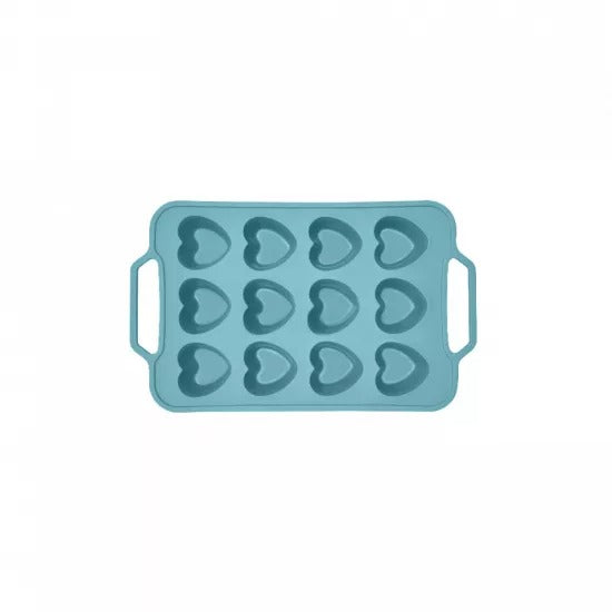 Forma copt 12 prajituri inima, silicon, ideala pentru briose