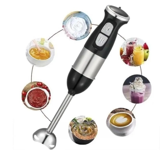 Set blender de mâna electric, 4 in 1, 500W cu functie turbo