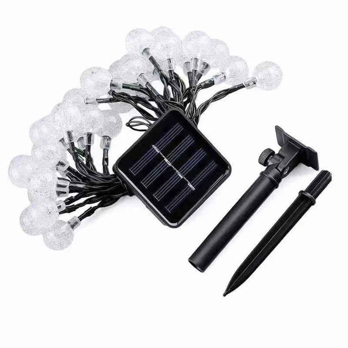 Instalatie solara cu bule 10m 50 LED - Multicolor