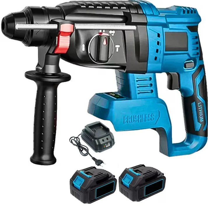 Ciocan Rotopercutor 48V , 0-1200RPM, 3 functii, 2 acumulatori