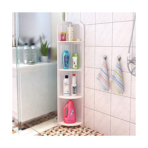 Suport cu 4 etajere depozitare pentru baie