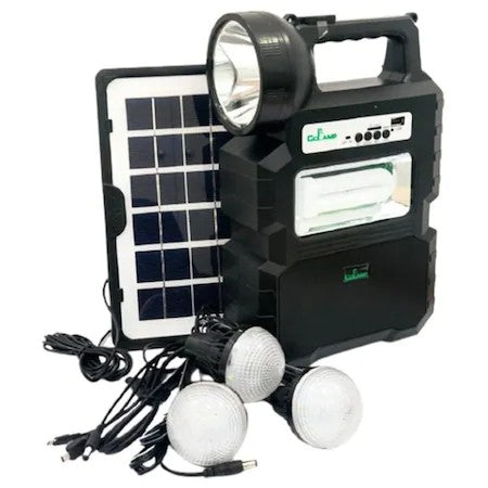 Kit solar portabil CL-810, cu 3 becuri