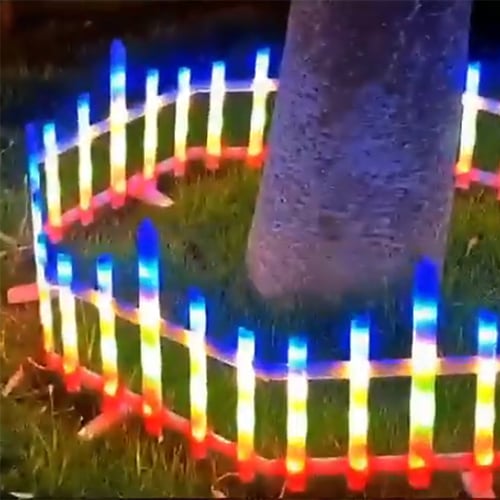 Gardulet decorativ de Craciun, 3m, 160LED, multicolor, interconectabil