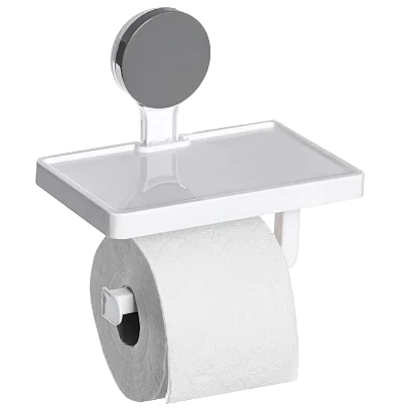 Suport hartie igienica cu raft pentru telefon