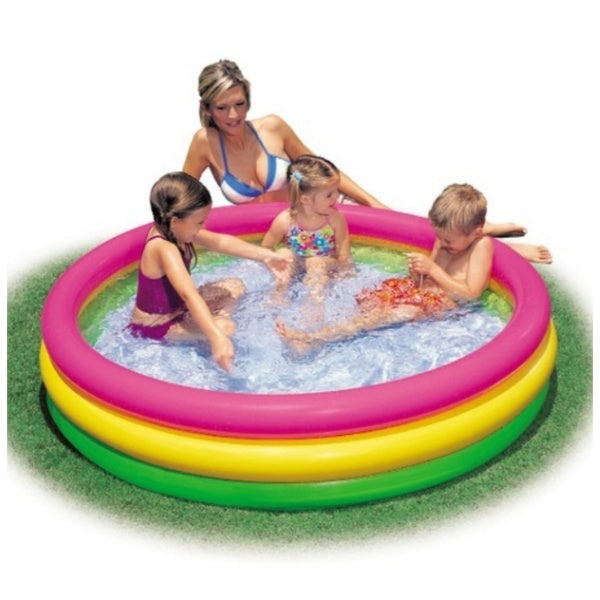 Piscina gonflabila cu 3 inele 114 x 25 cm