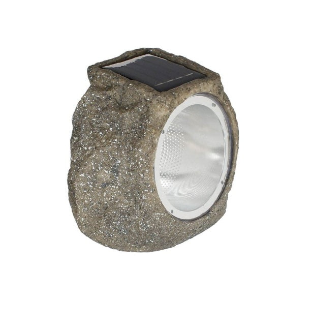 Lampa solara cu 4 becuri led model piatra 14.5x12.5x11cm
