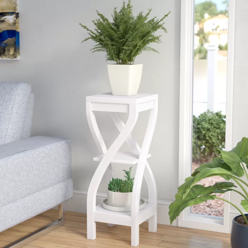 Masuta/Etajera cu 3 polite, 80 x 30 cm, alb