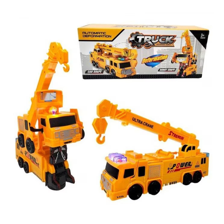 Macara 2 in 1 robot, Truck Deformation, cu sunete si lumini