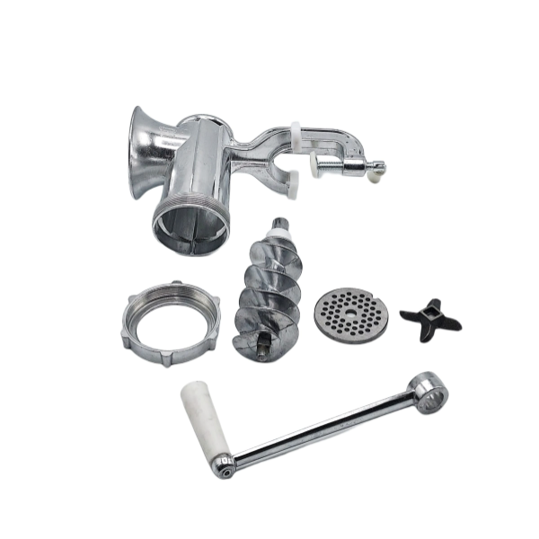 Masina manuala de tocat carne, din aluminiu, nr 8