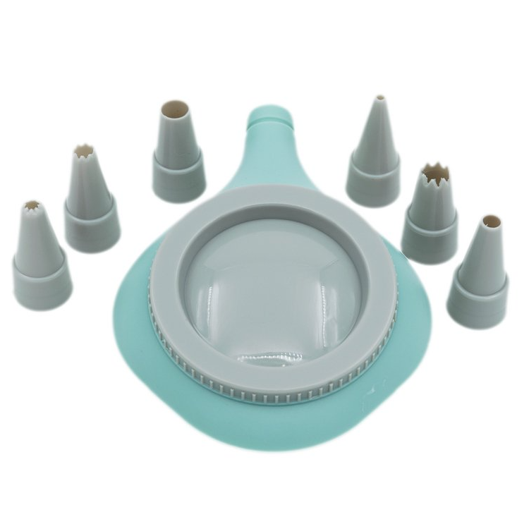 Dozator din silicon pentru decorat prajituri cu 6 duiuri