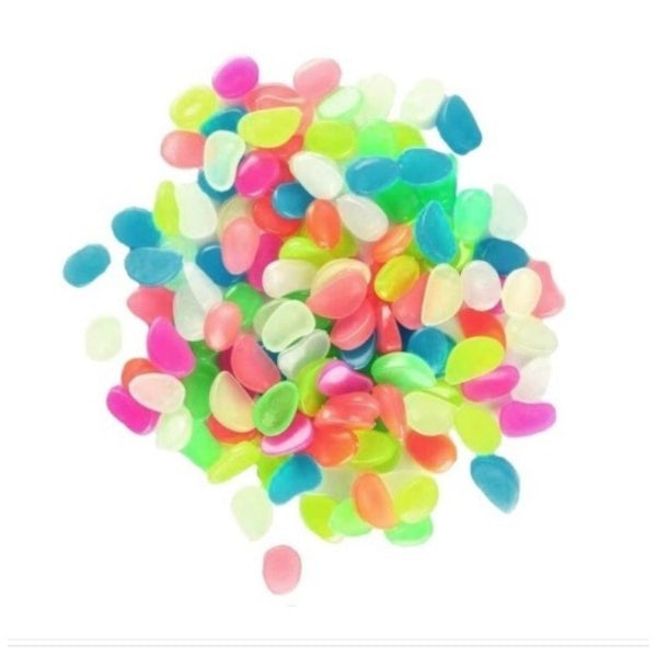 Set 100 pietre decorative fosforescente culoare multicolor