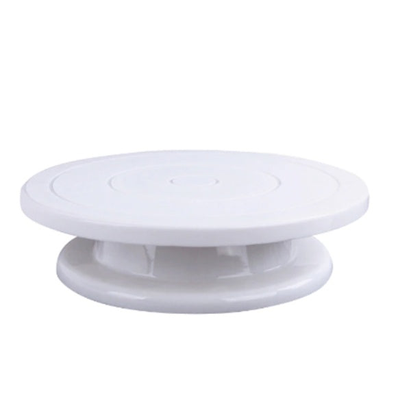 Platou rotativ cu baza antiaderenta, 28 cm + set 3 spatule pentru decorare