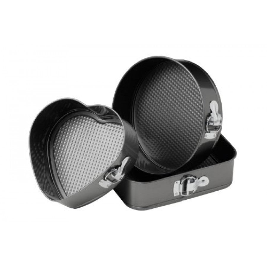 Setul gospodinei: set 3 forme pentru prajituri + platou rotativ