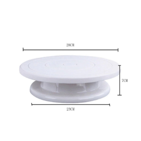 Platou rotativ pentru decorare cu baza antiaderenta, 28 cm