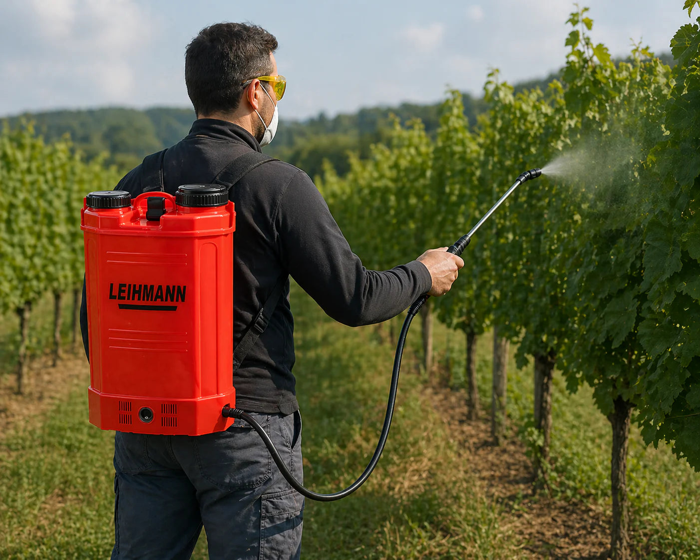 Pompa de Stropit Electrica LEIHMANN cu acumulator, rezervor de 16L