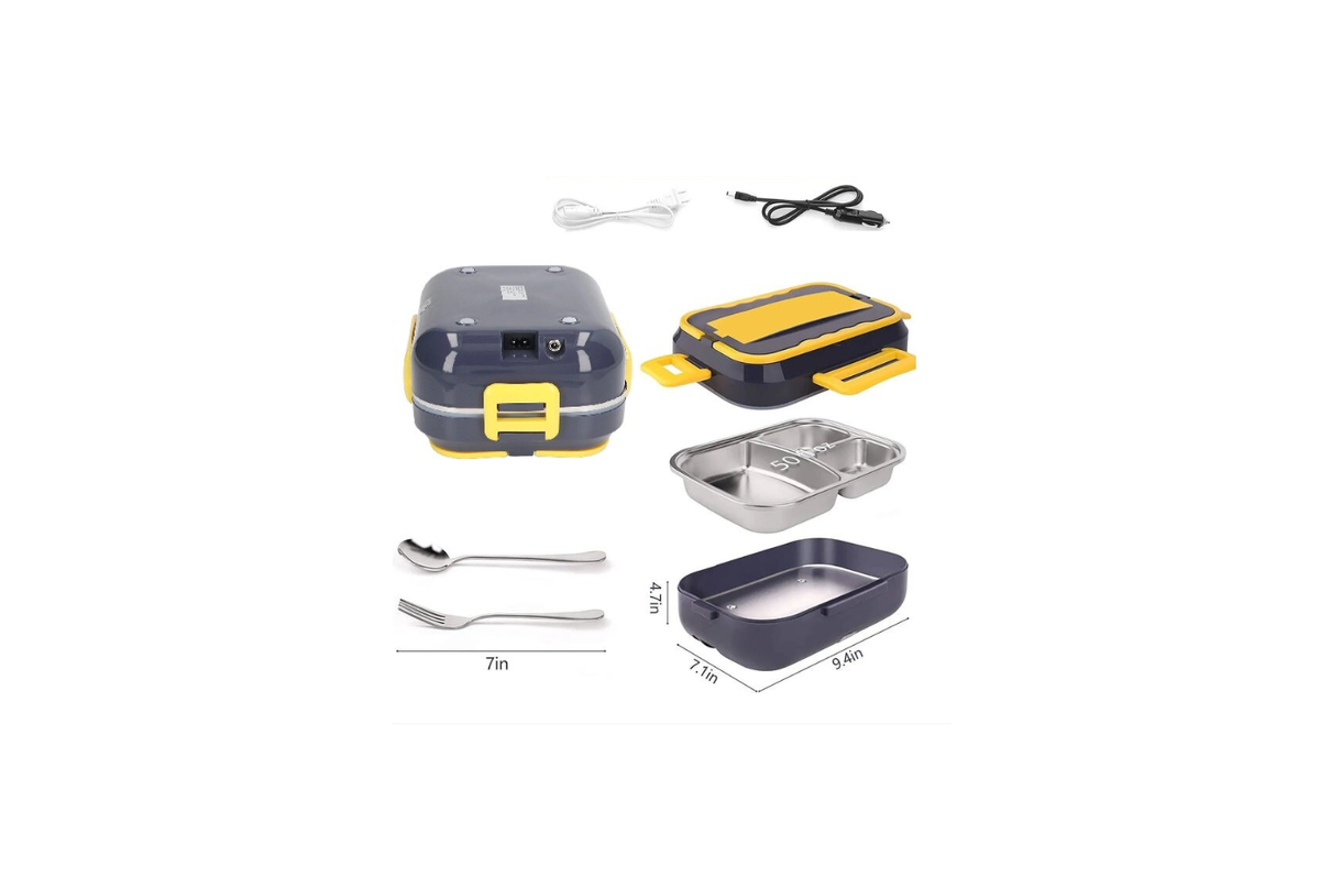 Cutie alimentara electrica cu accesorii, 1.5L, otel inoxidabil