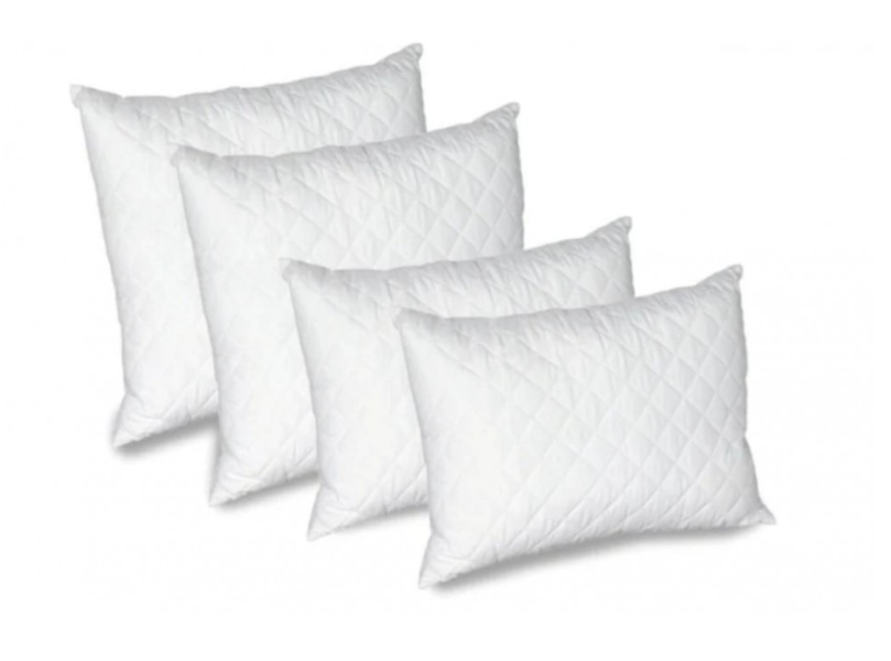 Set 4 perne, 3+1 gratis, umplutura de puf siliconat, antialergica, 50 x 70 cm
