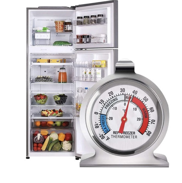 Termometru metalic pentru frigider, congelator sau camere frigorifice