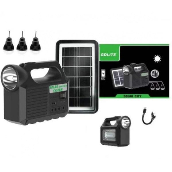Kit Solar Portabil Kit Solar Portabil GD8017 MK II Cu 3 BecuriCu 3 Becuri