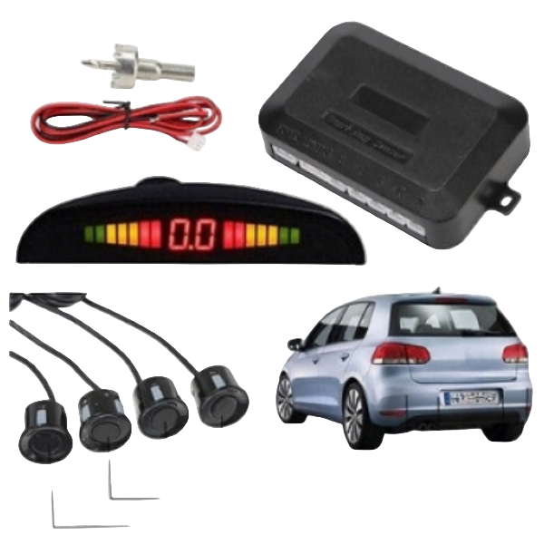 Sistem de asistenta parcare cu 4 senzori si afisaj cu LED