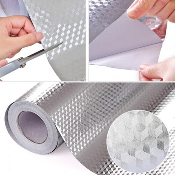 Folie protectoare autoadeziva, din aluminiu 60 x 300 cm