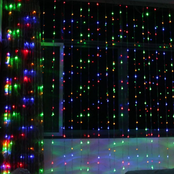 Instalatie sarbatori tip perdea, 6m x 1m, diverse culori