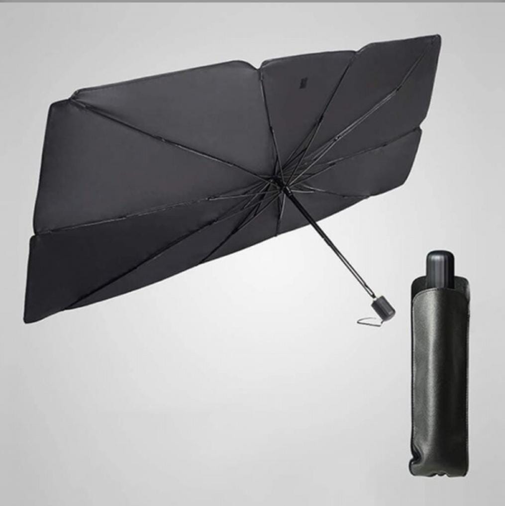 Parasolar tip umbrela pentru autoturisme 130 x 70 cm