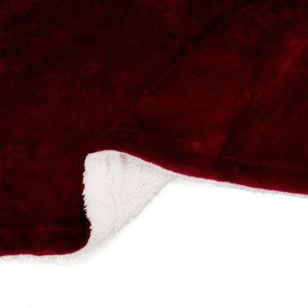 Patura fleece Heinner rosu inchis 127×150 cm