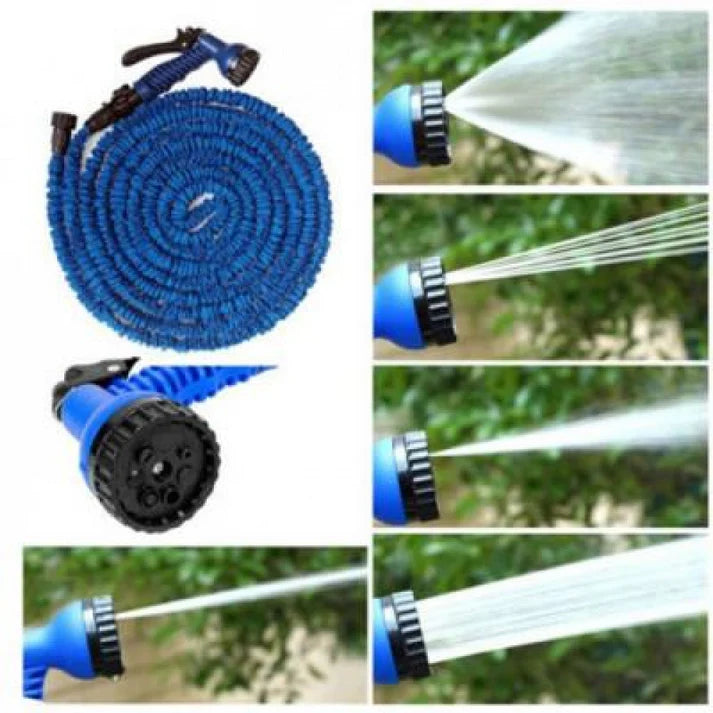 Furtun extensibil de gradina de 60 metri + dispozitiv pentru pulverizarea apei