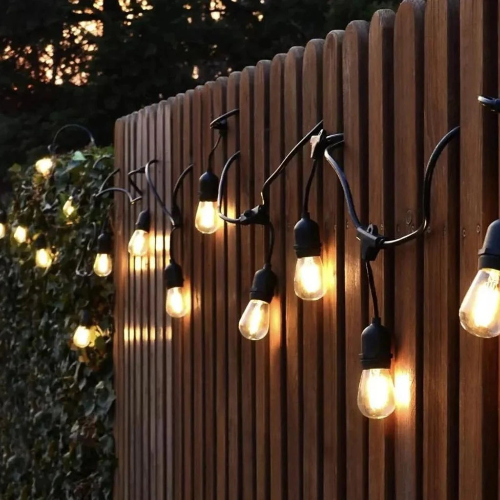 Ghirlandă solară 20M cu 20 Becuri LED lumină caldă