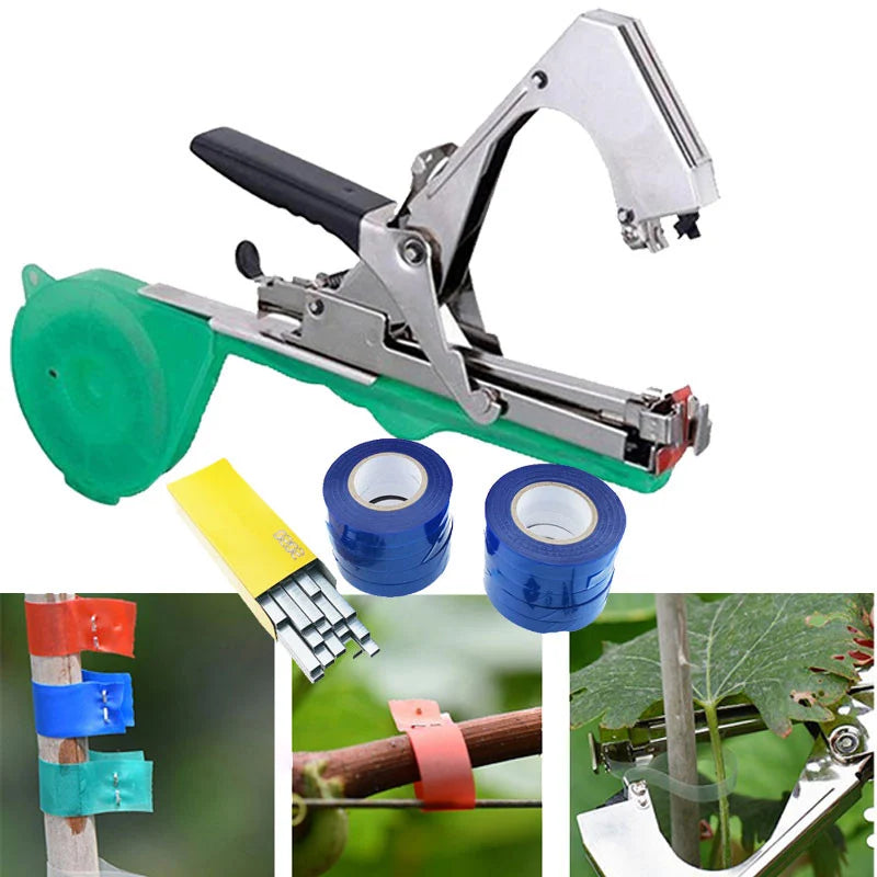 Aparat pentru legat vita de vie si legume + 10.000 capse + 20 role de banda