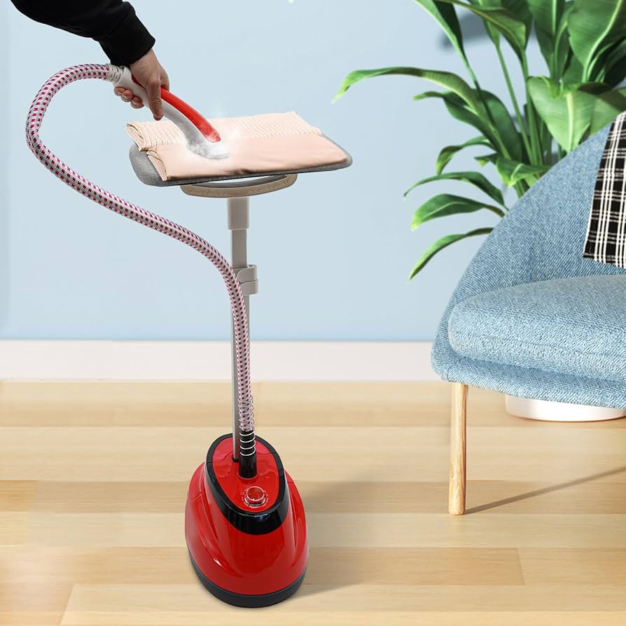 Aparat de Calcat Vertical cu Abur, 2000W,  Portabil, cu Masa de Calcat
